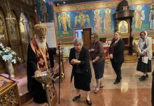 Архиерејска вечерна богослужба во црквата Свети Илија во Фуцкреј