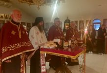 Молитвено прославен преподобниот Прохор Пчински во неговиот манастир во Донибрук