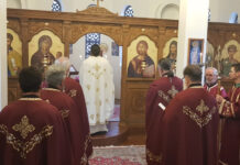 Молитвено одбележан споменот на Преподобен Наум Охридски во неговиот манастир во Роклин