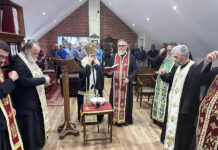 Осветување на работните простории во храмот „Свети пророк Илија“ во Футскрај – Мелбурн