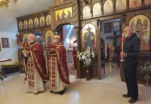 Заупокоена литургија во Донибрук