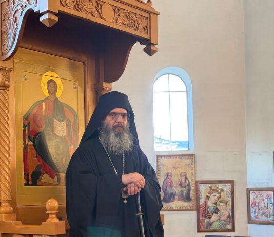 Архиерејска литургија на Цветници во Сиденхам